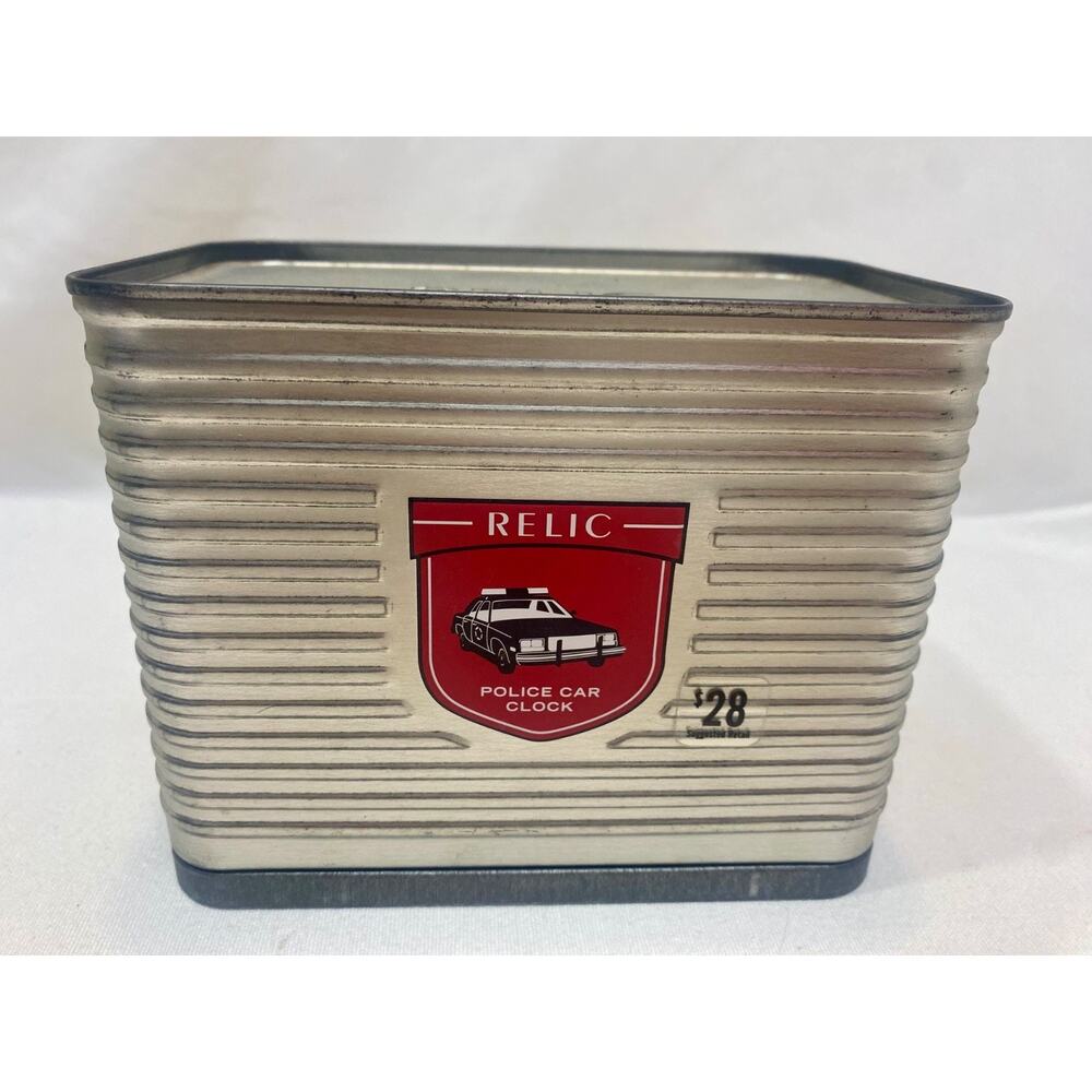 Vintage Relic Novelty Police Neighborhood Watch Clock Dycast Car - Picture 2 of 9